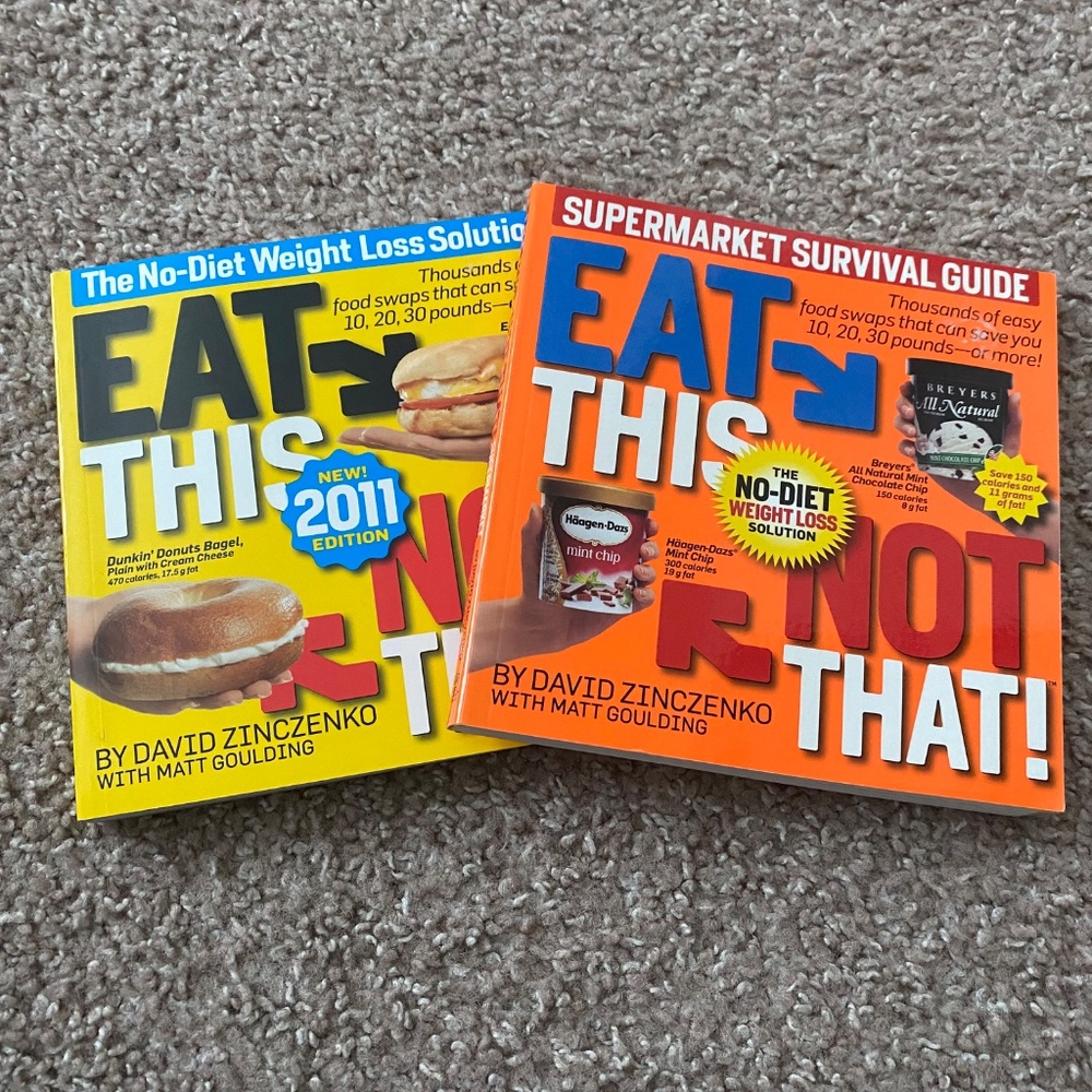 🥗🛍️ FIT & FAB MADE EASY! 🍎"Eat This, Not That" Book Bundle! 📚